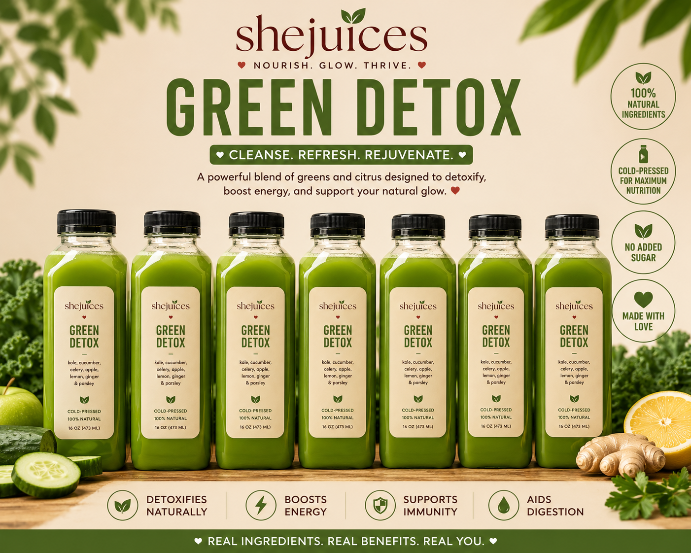 Green detox package (7 juices)