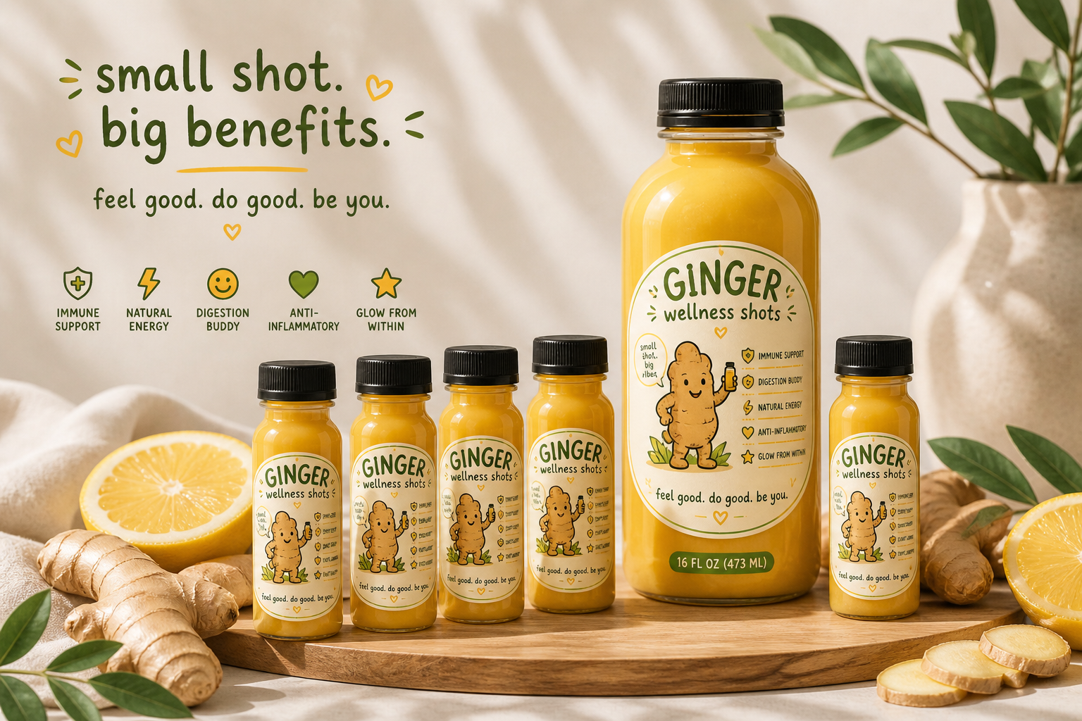 Ginger Wellness Shots Bulk